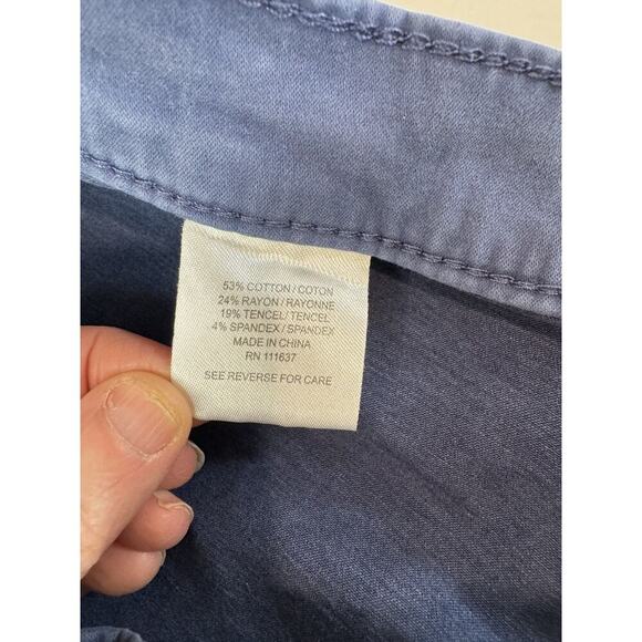 Lila Ryan Women's Straight Steel Blue Pants Preppy Career Work Size 6 - Picture 8 of 9